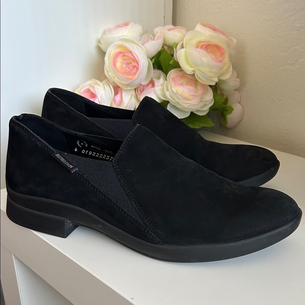 Mephisto Black Women's Slip-On Loafers